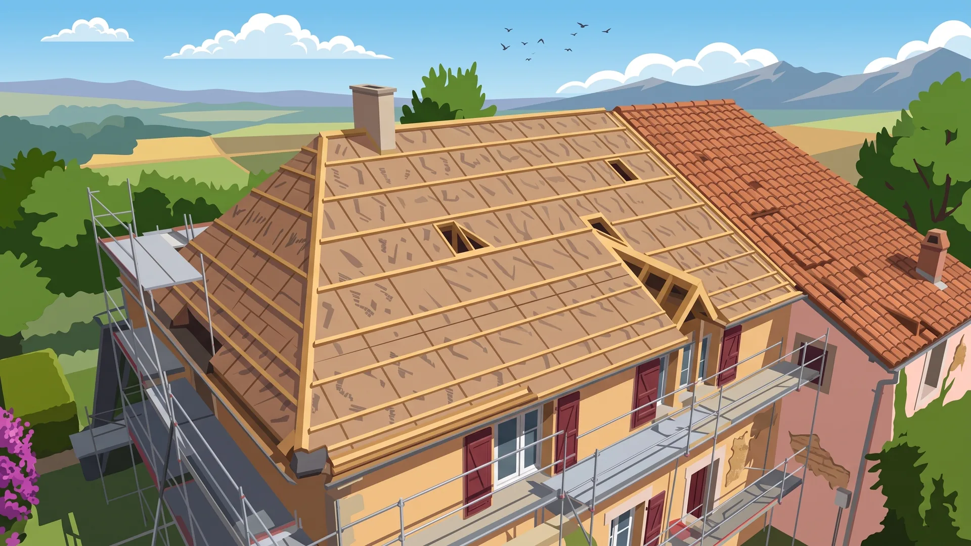 Rnovation de toiture en Chautagne